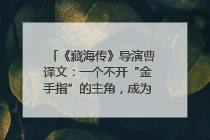 《藏海传》导演曹译文：一个不开“金手指”的主角，成为苍生守护者