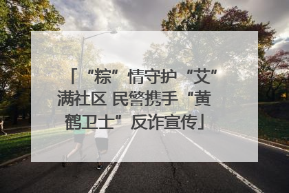 “粽”情守护“艾”满社区 民警携手“黄鹤卫士”反诈宣传