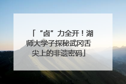 “卤”力全开！湖师大学子探秘武冈舌尖上的非遗密码