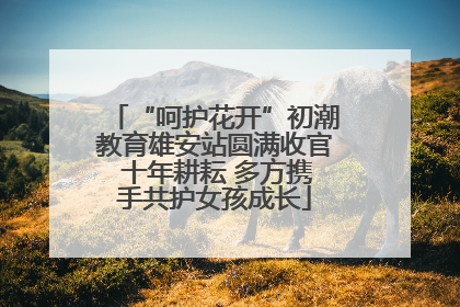 “呵护花开”初潮教育雄安站圆满收官 十年耕耘 多方携手共护女孩成长