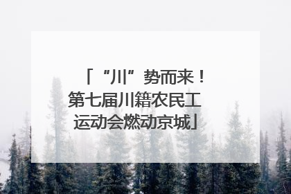 “川”势而来！第七届川籍农民工运动会燃动京城