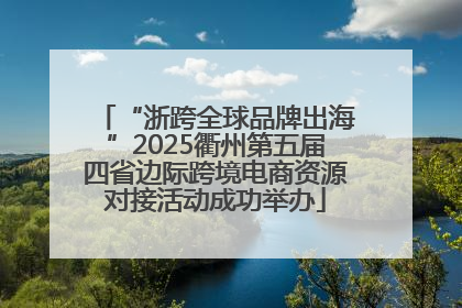 “浙跨全球品牌出海”2025衢州第五届四省边际跨境电商资源对接活动成功举办