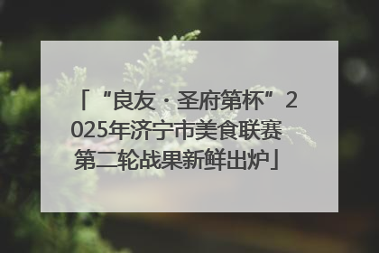 “良友・圣府第杯”2025年济宁市美食联赛第二轮战果新鲜出炉