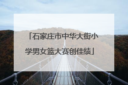 石家庄市中华大街小学男女篮大赛创佳绩
