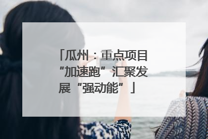 瓜州：重点项目“加速跑”汇聚发展“强动能”