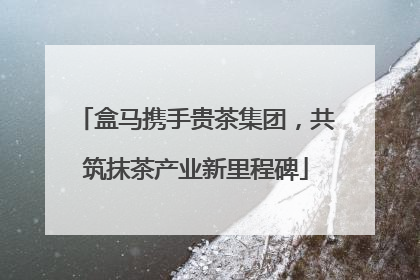 盒马携手贵茶集团，共筑抹茶产业新里程碑
