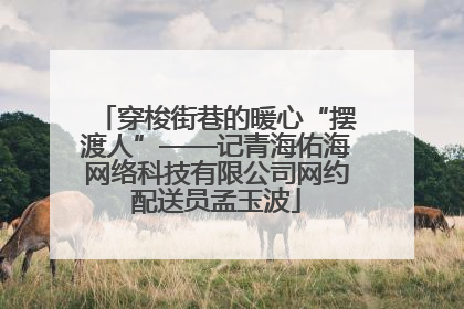 穿梭街巷的暖心“摆渡人”——记青海佑海网络科技有限公司网约配送员孟玉波