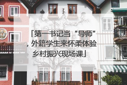 第一书记当“导师”，外籍学生来怀柔体验乡村振兴现场课