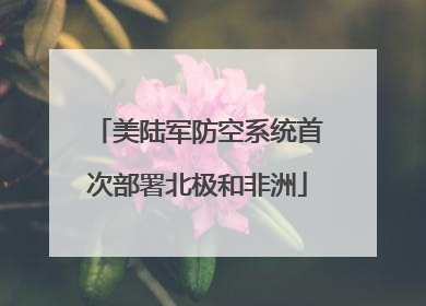 美陆军防空系统首次部署北极和非洲