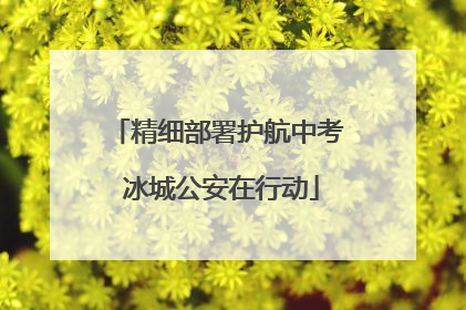 精细部署护航中考 冰城公安在行动