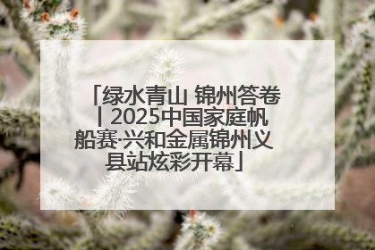 绿水青山 锦州答卷丨2025中国家庭帆船赛·兴和金属锦州义县站炫彩开幕
