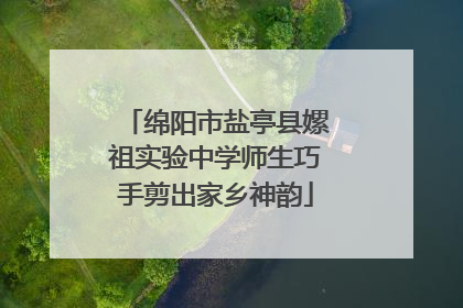 绵阳市盐亭县嫘祖实验中学师生巧手剪出家乡神韵