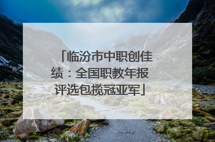 临汾市中职创佳绩：全国职教年报评选包揽冠亚军