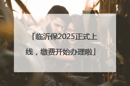 临沂保2025正式上线，缴费开始办理啦