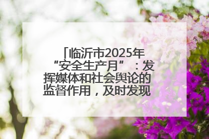 临沂市2025年“安全生产月”：发挥媒体和社会舆论的监督作用，及时发现并消除安全隐患