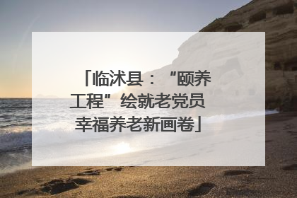 临沭县：“颐养工程”绘就老党员幸福养老新画卷