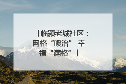 临颍老城社区：网格“暖治” 幸福“满格”
