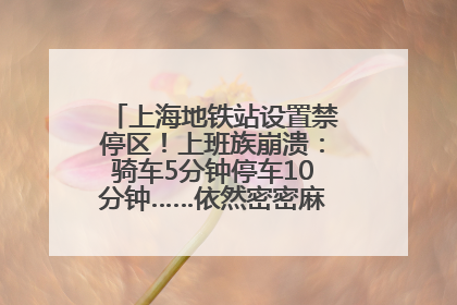 上海地铁站设置禁停区！上班族崩溃：骑车5分钟停车10分钟……依然密密麻麻无从下脚？