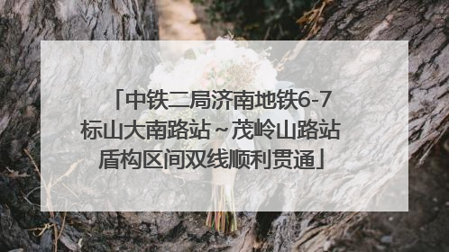 中铁二局济南地铁6-7标山大南路站～茂岭山路站盾构区间双线顺利贯通
