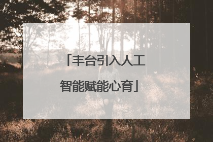 丰台引入人工智能赋能心育