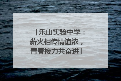 乐山实验中学：薪火相传情谊浓，青春接力共奋进