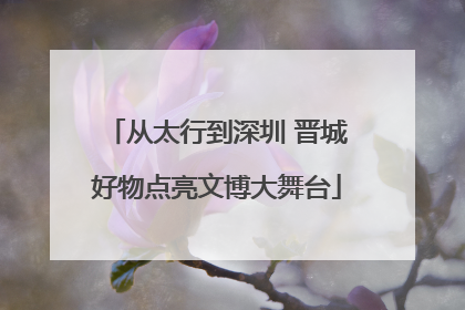 从太行到深圳 晋城好物点亮文博大舞台