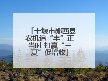 十堰市郧西县农机追“丰”正当时 打赢“三夏”促增收