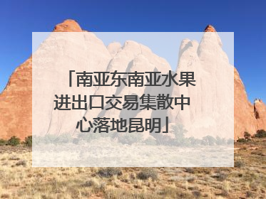 南亚东南亚水果进出口交易集散中心落地昆明