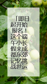 即日起开始报名！这个端午小长假来成都东郊记忆挑战世运项目大闯关