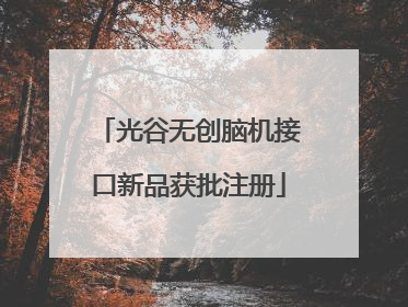 光谷无创脑机接口新品获批注册
