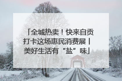 全城热卖！快来自贡打卡这场惠民消费展丨美好生活有“盐”味