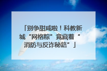 别争甜咸啦！科教新城“网格粽”竟藏着“消防与反诈秘籍”