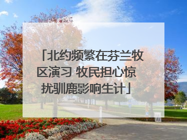 北约频繁在芬兰牧区演习 牧民担心惊扰驯鹿影响生计