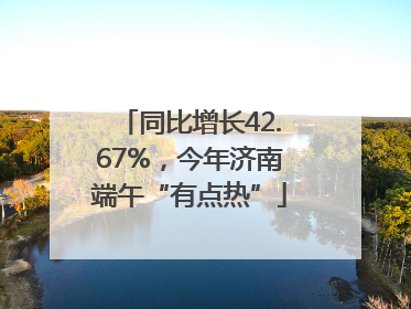 同比增长42.67%，今年济南端午“有点热”