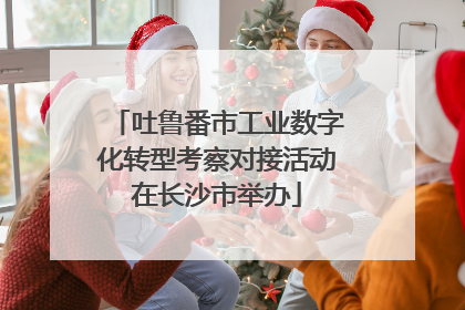 吐鲁番市工业数字化转型考察对接活动在长沙市举办