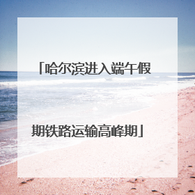 哈尔滨进入端午假期铁路运输高峰期