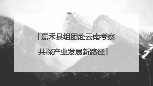 嘉禾县组团赴云南考察 共探产业发展新路径