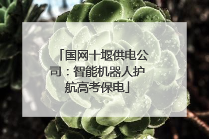 国网十堰供电公司：智能机器人护航高考保电