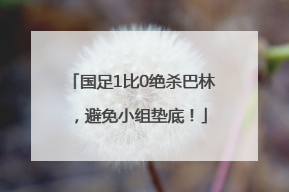 国足1比0绝杀巴林，避免小组垫底！