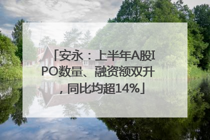 安永：上半年A股IPO数量、融资额双升，同比均超14%