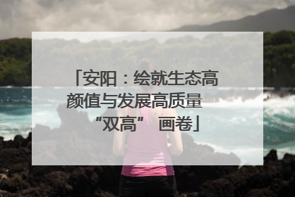 安阳：绘就生态高颜值与发展高质量 “双高” 画卷