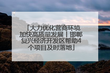 大力优化营商环境 加快高质量发展丨邯郸复兴经济开发区帮助4个项目及时落地