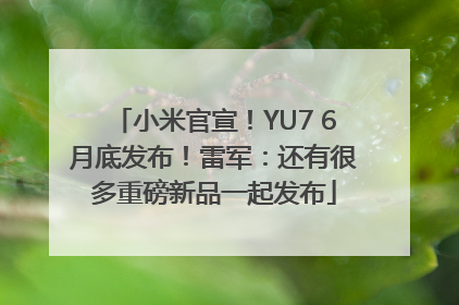 小米官宣！YU7 6月底发布！雷军：还有很多重磅新品一起发布