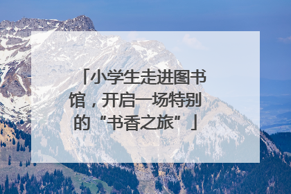 小学生走进图书馆，开启一场特别的“书香之旅”