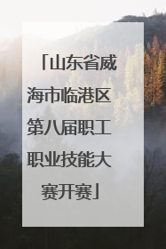 山东省威海市临港区第八届职工职业技能大赛开赛