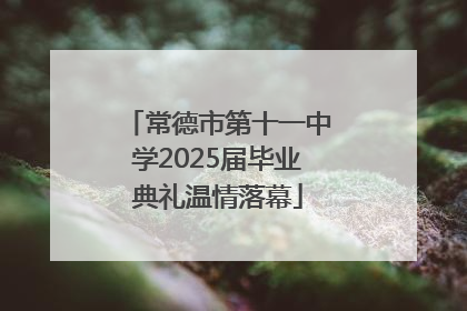 常德市第十一中学2025届毕业典礼温情落幕