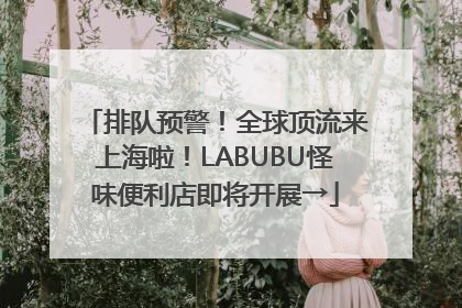 排队预警！全球顶流来上海啦！LABUBU怪味便利店即将开展→