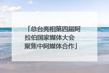 总台亮相第四届阿拉伯国家媒体大会 聚焦中阿媒体合作