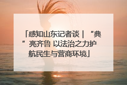 感知山东记者谈｜“典”亮齐鲁 以法治之力护航民生与营商环境