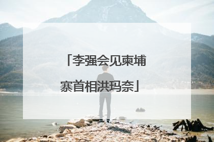 李强会见柬埔寨首相洪玛奈